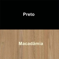 Cor Preto com Macadâmia